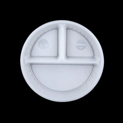 3 Compartment Disposable Plates