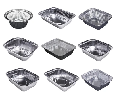 Rectangular Disposable Takeaway Special Aluminum Foil Food Container With Lid Air Fryer