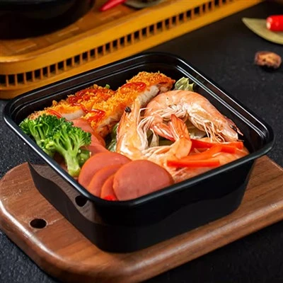 American Black Thick Pressure Resistant Bento Box