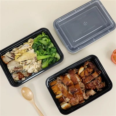 American Black High Top Rectangular Lunch Box
