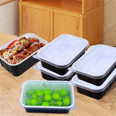 Disposable Lunch Box With Breathable Hole Cover