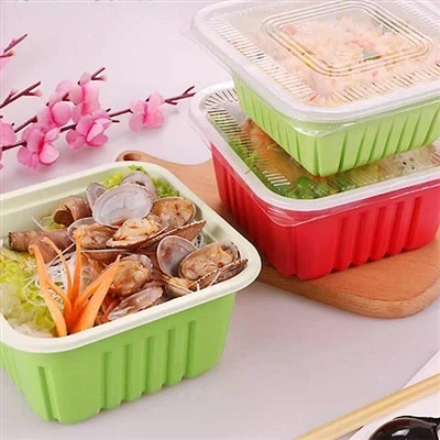 Disposable Plastic Square Colorful Packing Box