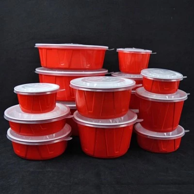 Circular Wedding Banquet Vacuum Formed Food Box With Lid