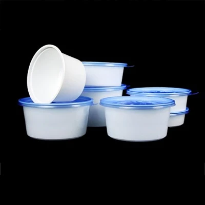 Disposable Circular Double-layer Lunch Box Noodle Packaging Box