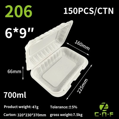 206 Disposable - Meal - Box