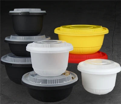 Disposable Plastic Storage Bowls With Lids For Food