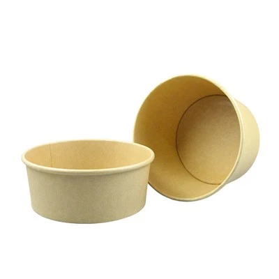 Disposable Praft Paper Lunch Box For Salads Porridge
