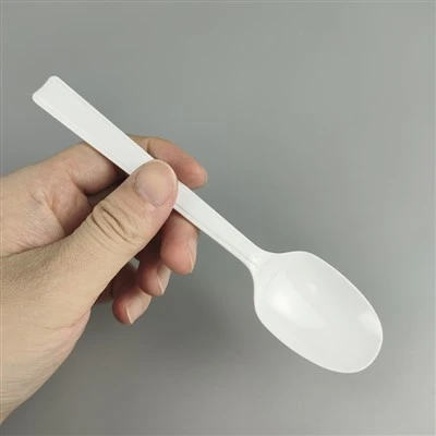 Wholesale Of Thickened Food-grade White Beijing Spoons For Desserts And Ice Cream Individually Packaged