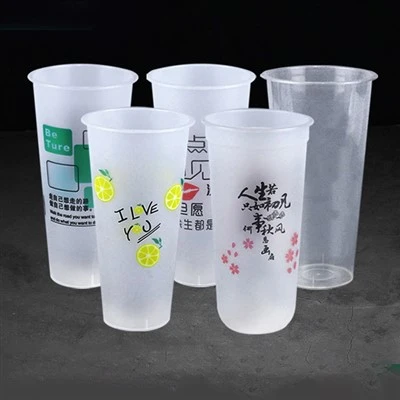 Thickened Frosted Transparent Injection Molded Cup