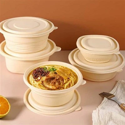 Environmentally Friendly Biodegradable Corn Starch Based Round Bowl