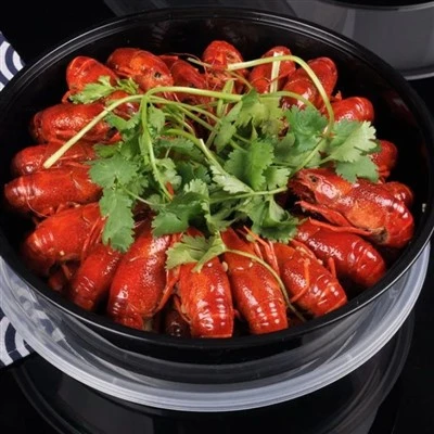Food-grade PP Black American-style Plastic Basin Disposable Takeout Microwave Heating Tape Lid ISO9001 Certified Custom Capacity