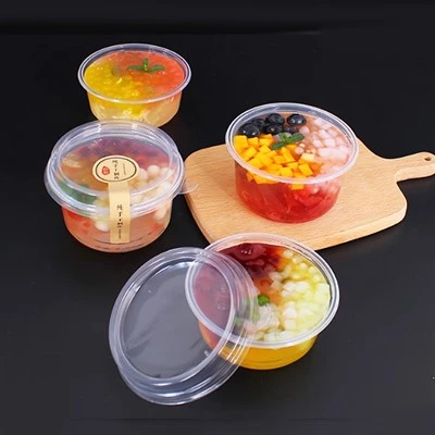 Fruit Ice Cream Dessert Salad With Lid Container