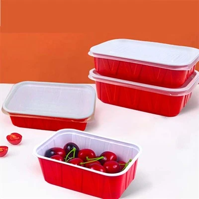 Hot Selling Red And White Corrugated Packaging Container