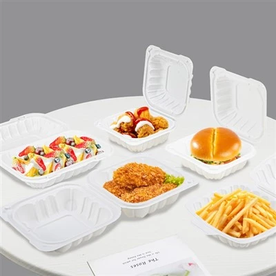 MFPP Clamshell Disposable Take Away Food Containers With Lid
