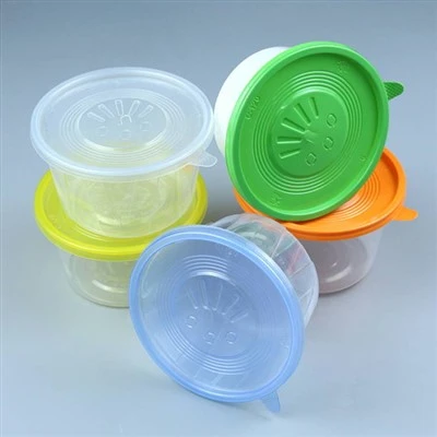 Plastic Circular Fresh-keeping Box With Leak Proof Cover