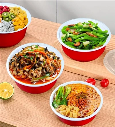Red And White Disposable Thickened Packaging Box