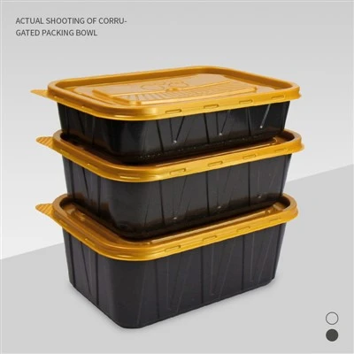 Reinforced Black Double-compartment Packing Box