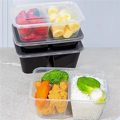 Transparent Injection Molded Double Compartment Packaging Box