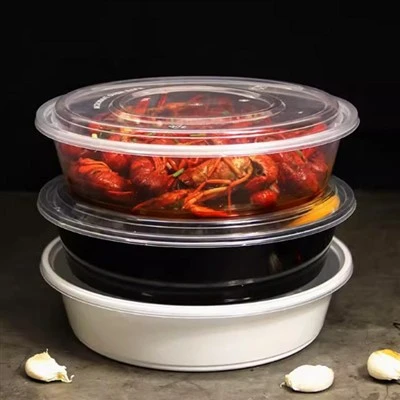 Transparent Thickened Round Bowl Food Grade Plastic
