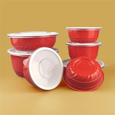 Wholesale Customized Circular Disposable Plastic Lunch Boxes