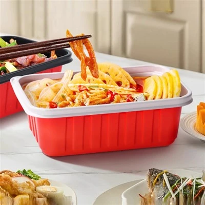 Wholesale Customized Rectangular Disposable Plastic Lunch Boxes
