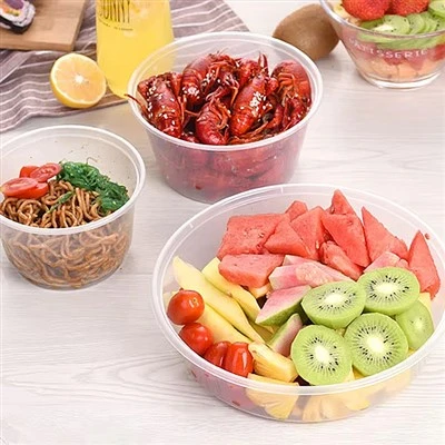 Wholesale Disposable Plastic Circular Food Containers