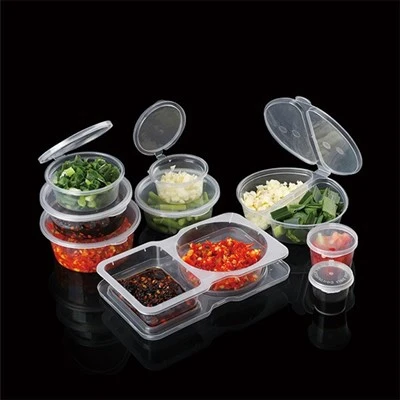 With Various Size Sauces Plastic Cup For Takeaway